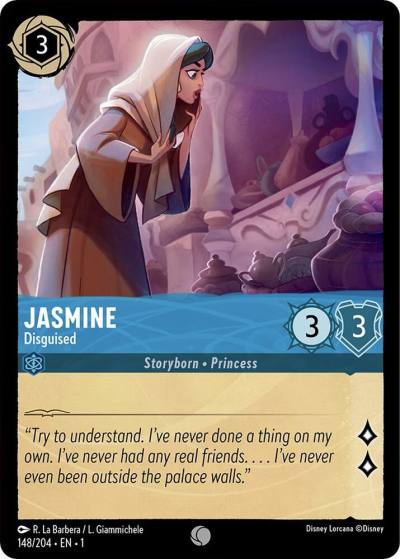 Jasmine Disguised 148/204 The First Chapter Lorcana card