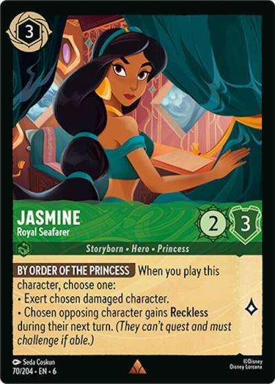Jasmine Royal Seafarer 70/204 Azurite Sea Lorcana card