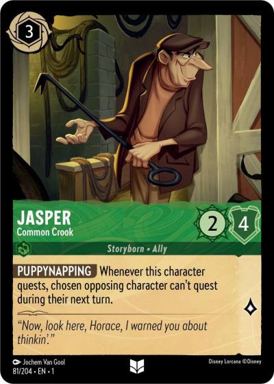 Jasper Common Crook 81/204 The First Chapter Lorcana card