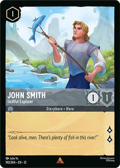 John Smith Skillful Explorer 192/204 Wilds Unknown Lorcana card