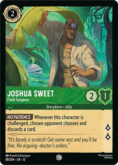 Joshua Sweet Field Surgeon 88/204 Wilds Unknown Lorcana card