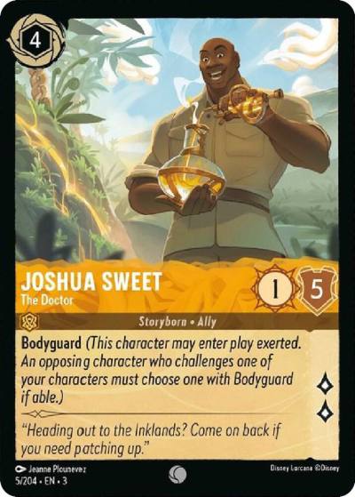 Joshua Sweet The Doctor 5/204 Into the Inklands Lorcana card