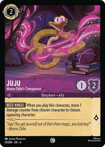 Juju Mama Odies Companion 41/204 Azurite Sea Lorcana card