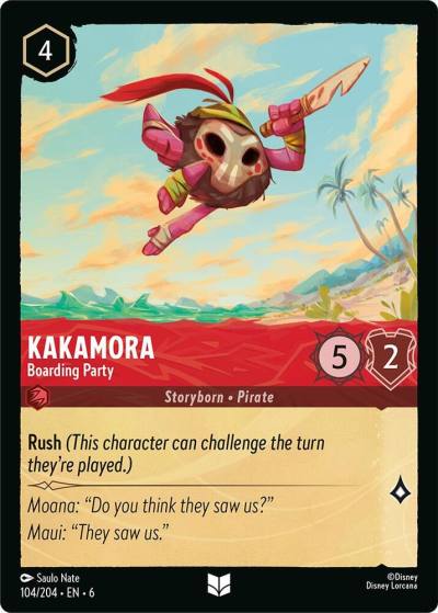 Kakamora Boarding Party 104/204 Azurite Sea Lorcana card
