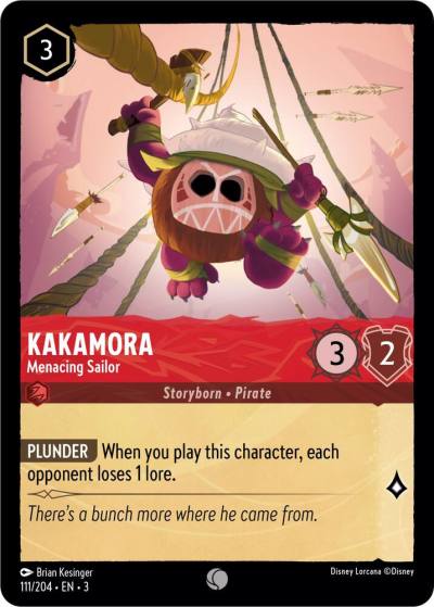 Kakamora Menacing Sailor 111/204 Into the Inklands Lorcana card