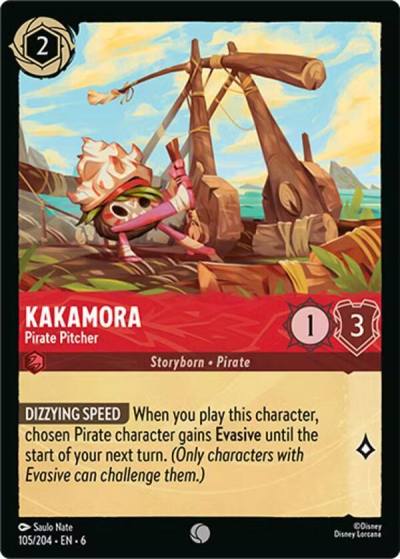 Kakamora Pirate Pitcher 105/204 Azurite Sea Lorcana card