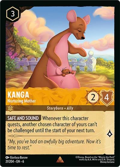 Kanga Nurturing Mother 21/204 Azurite Sea Lorcana card