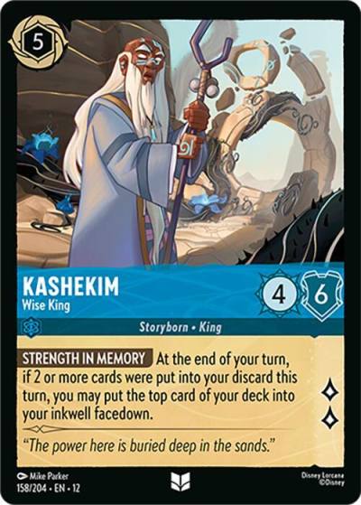 Kashekim Wise King 158/204 Wilds Unknown Lorcana card