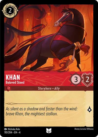 Khan Beloved Steed 110/204 Ursula's Return Lorcana card