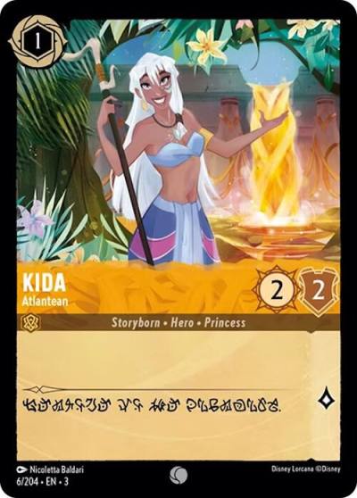 Kida Atlantean 6/204 Into the Inklands Lorcana card