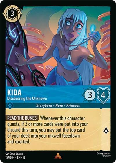 Kida Discovering the Unknown 157/204 Wilds Unknown Lorcana card