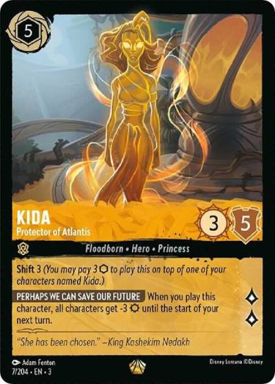 Kida Protector of Atlantis 7/204 Into the Inklands Lorcana card