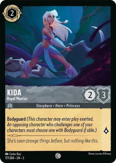 Kida Royal Warrior 177/204 Into the Inklands Lorcana card
