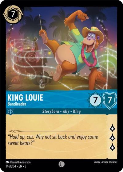 King Louie Bandleader 146/204 Into the Inklands Lorcana card