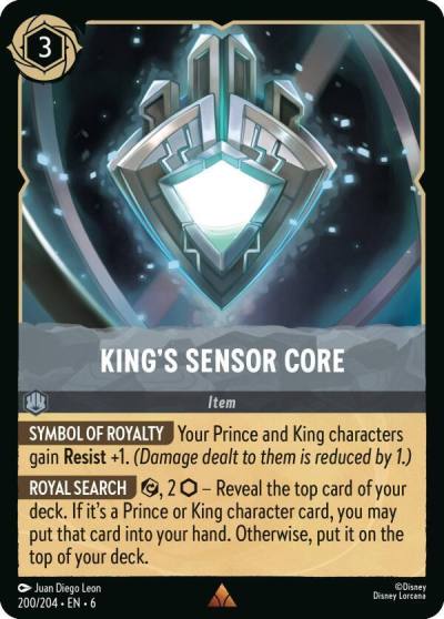 Kings Sensor Core 200/204 Azurite Sea Lorcana card