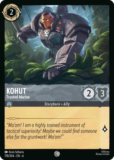 Kohut Trusted Marine 178/204 Azurite Sea Lorcana card