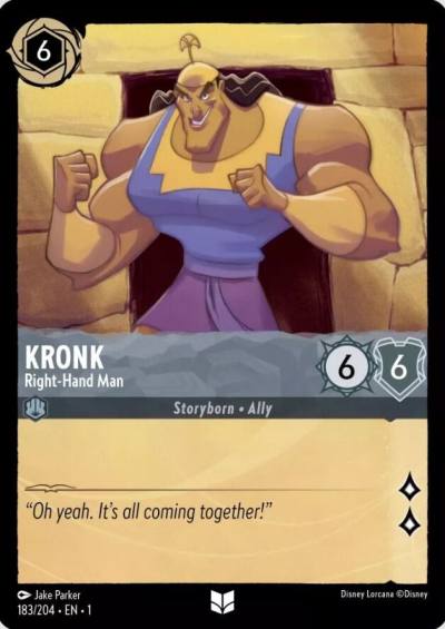 Kronk Right Hand Man 183/204 The First Chapter Lorcana card