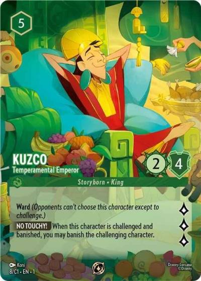 Kuzco Temperamental Emperor 8 Disney Lorcana Promo Cards Lorcana card