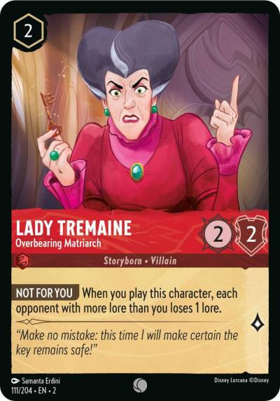 Lady Tremaine Overbearing Matriarch 111/204 Rise of the Floodborn Lorcana card
