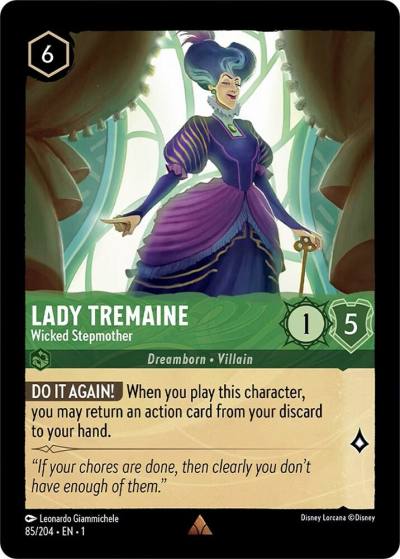 Lady Tremaine Wicked Stepmother 85/204 The First Chapter Lorcana card