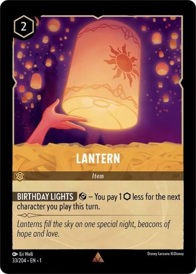 Lantern 33/204 The First Chapter Lorcana card