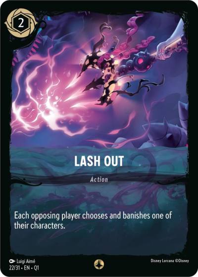 Lash Out 22/31 Illumineer's Quest: Deep Trouble Lorcana card