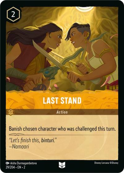 Last Stand 29/204 Rise of the Floodborn Lorcana card