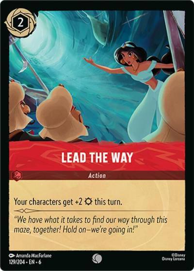 Lead the Way 129/204 Azurite Sea Lorcana card