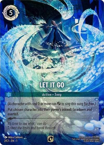 Let It Go 2 Disney Lorcana Promo Cards Lorcana card