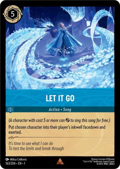 Let It Go 163/204 The First Chapter Lorcana card