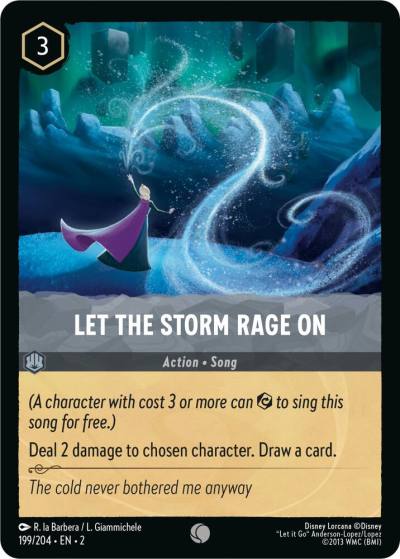 Let the Storm Rage On 199/204 Rise of the Floodborn Lorcana card