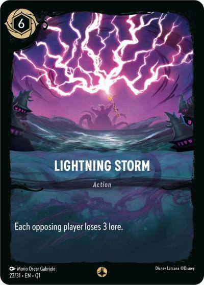 Lightning Storm 23/31 Illumineer's Quest: Deep Trouble Lorcana card