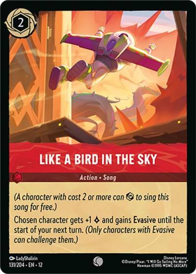 Like A Bird In the Sky 131/204 Wilds Unknown Lorcana card