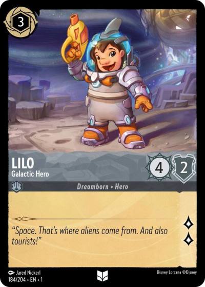 Lilo Galactic Hero 184/204 The First Chapter Lorcana card