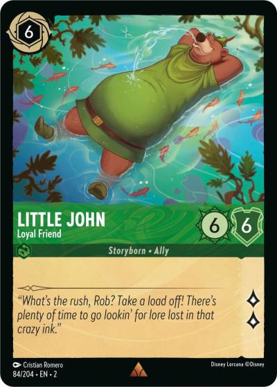Little John Loyal Friend 84/204 Rise of the Floodborn Lorcana card