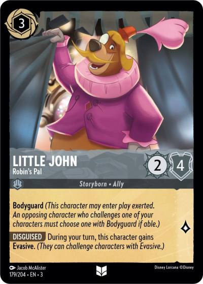 Little John Robins Pal 179/204 Into the Inklands Lorcana card