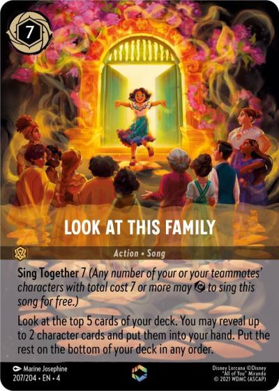 Look at This Family Enchanted 207/204 Ursula's Return Lorcana card