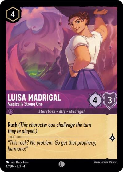 Luisa Madrigal Magically Strong One 47/204 Ursula's Return Lorcana card