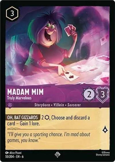 Madam Mim Truly Marvelous 55/204 Azurite Sea Lorcana card
