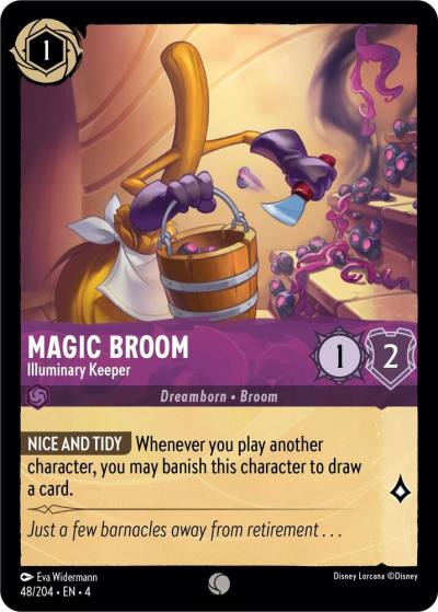 Magic Broom Illuminary Keeper 48/204 Ursula's Return Lorcana card