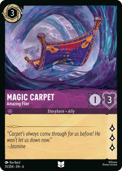 Magic Carpet Amazing Flier 51/204 Azurite Sea Lorcana card