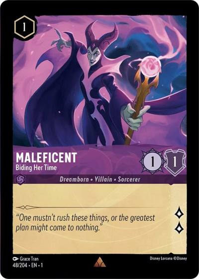 Maleficent Biding Her Time 48/204 The First Chapter Lorcana card