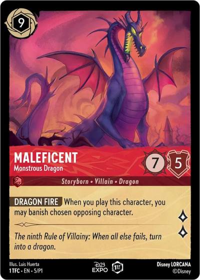 Maleficent Monstrous Dragon 5 D23 Promos Lorcana card