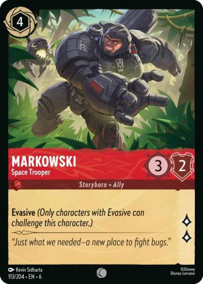 Markowski Space Trooper 113/204 Azurite Sea Lorcana card