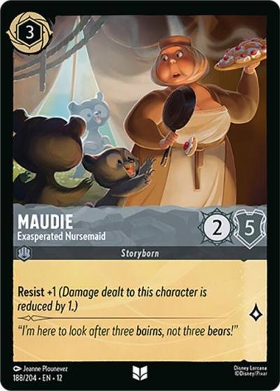Maudie Exasperated Nursemaid 188/204 Wilds Unknown Lorcana card
