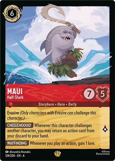 Maui Half Shark 124/204 Azurite Sea Lorcana card