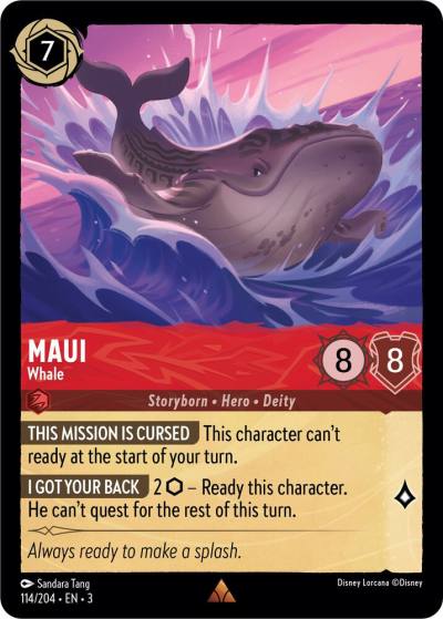 Maui Whale 114/204 Into the Inklands Lorcana card