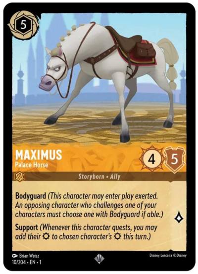 Maximus Palace Horse 10/204 The First Chapter Lorcana card