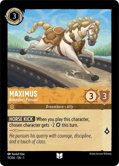Maximus Relentless Pursuer 11/204 The First Chapter Lorcana card