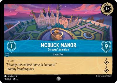 McDuck Manor Scrooges Mansion 169/204 Into the Inklands Lorcana card